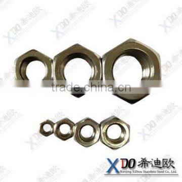 Alloy400 uns n04400 hex tap bolt hexagonal nuts