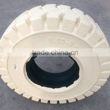 Tyre Manufacturers in China Produce Non Marking Forklift Tires White photo-5