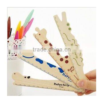 15cm Promotion Cartoon Animal Wooden Ruler photo-2