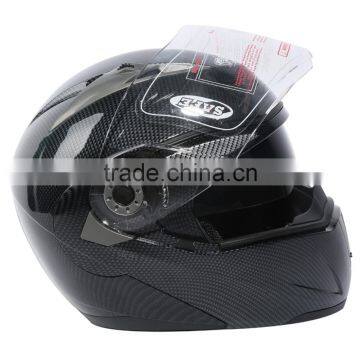 DOT Carbon Modular Dual-Visor Flip Up Sun Motorcycle Full Face Helmet S M L XL photo-2