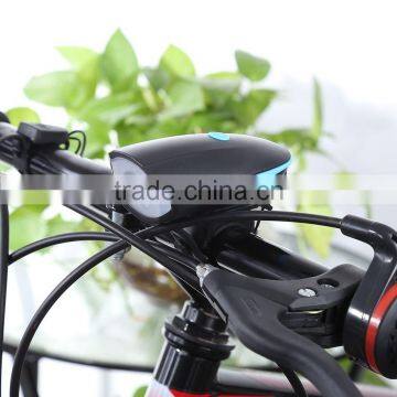 Mountain Bike Headlight with Horn Outdoor Night Cycling Light Bell Bicycle Equipment