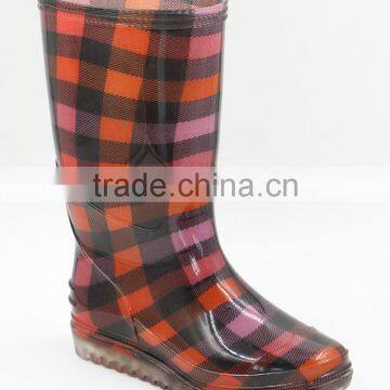 Custom Printing PVC Transparent Rain Boots Women photo-6