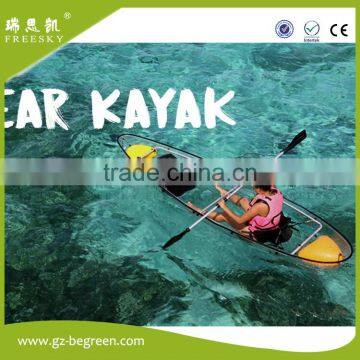Glass Bottom Hull China Clear Transparent Kayak With Pedals Sale photo-3