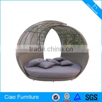 Outdoor rattan new design sunbed