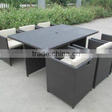 A - High-end Grey Rattan Wicker Furniture Dinning Set CF829-2 photo-2