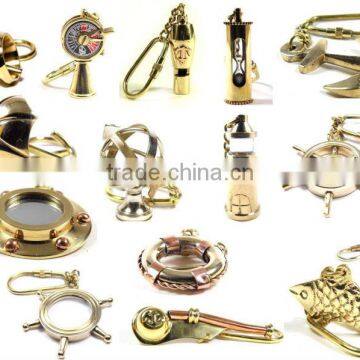 Nautical Key chain, Brass and Copper Key Chains