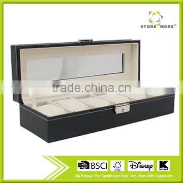 Watch Case Box Holds 6 Watches, Display box, storage box