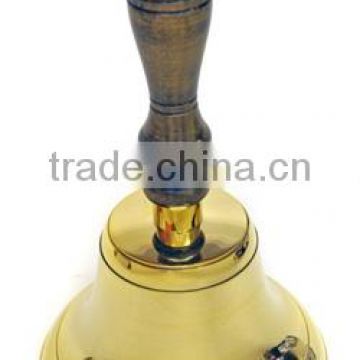 Cast Brass Hand Bells With Polish Lacquer Finish