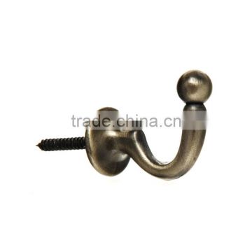 Simple Designer Screw Brass Hook