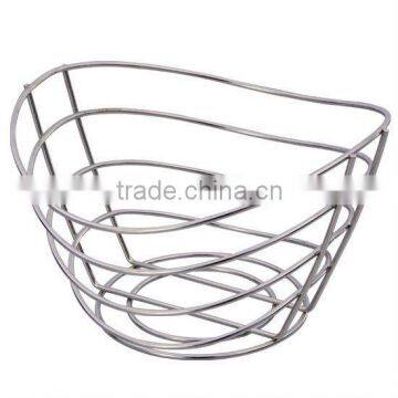Metal Wire Fiower-shape Fruit Basket
