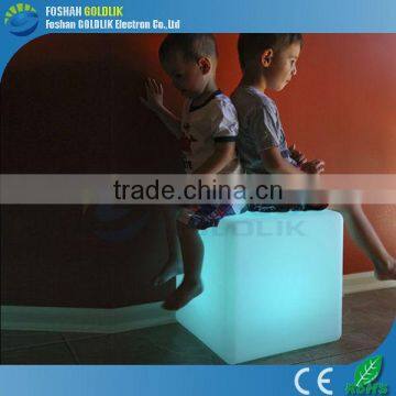 Night Light Remote Control Childen Seat LED Glowing Kids Cube Chair