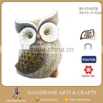 9 Inch Outdoor Resin Home and Garden Ornament Owl Figurines Lively Animal Statue photo-6