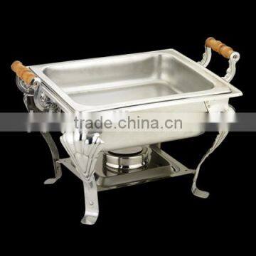 New 2 Pack of 8 Quart Stainless Steel Rectangular Chafing Dish Full Size photo-3