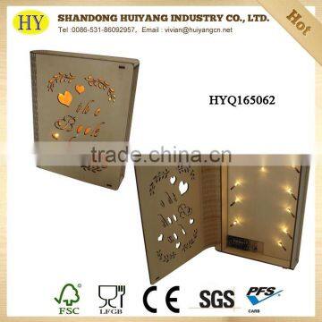 book shape led box home decoration