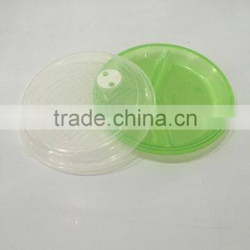 3section Microwave Round Container Plastic Lunch Box photo-4