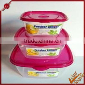 2014 hot sale plastic container for food with flip lid