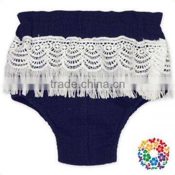 Infant And Toddler Design White Fringe Diaper Cover Soft Material Kids Bloomers