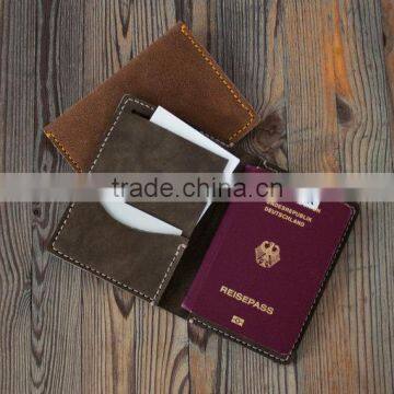 Unique Leather Passport Holder With Card Slot Place Card Holder OEM the Best Design photo-3