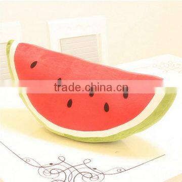 New Products Decorative Cool Watermelon Bolster Cushion Plush Round Triangle Fruit Pillow Made in China photo-2