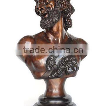 Bronze statue roman casting head sculpture