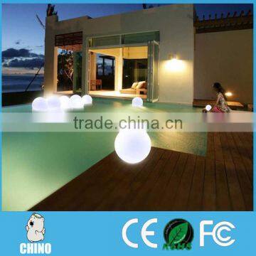 Floating outdoor light changing color with rgb led light ball