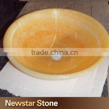 Chinese goog quality onyx stone pedestal sink