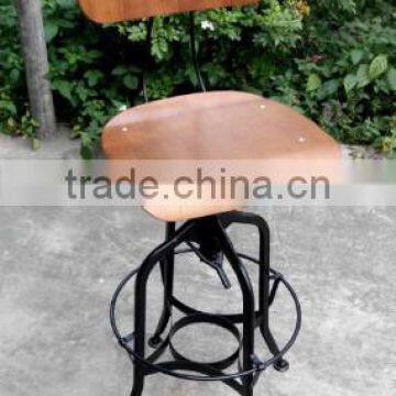 galvanized vintage iron bar stool