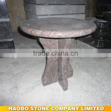 High Quality outdoor granite bench Paradiso round table for sale