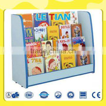 LT-2151G High quality pine wood book shelf for kids