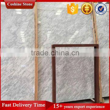 Popular cheap price italian white marble slab bianco venato carrara