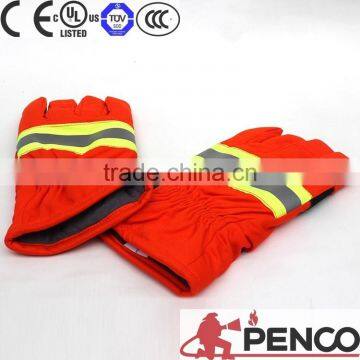 Safety Fire Retardant Gloves Exporting Firefighter Eu CE Red Gloves Fireman Working Hand Protected Glove photo-3