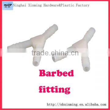 Customized a variety type size Plastic Y tee barb fittings