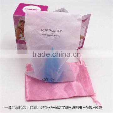 Soft Material Medical Collapsible Silicone Menstrual Cups for Female Sports,travel photo-5