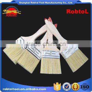3" Wall Paint Brush Wood Handle Natural Synthetic Bristle Blend Filament photo-3
