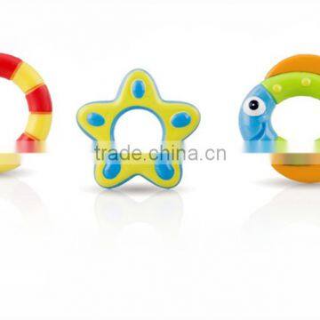 Mini Plastic Purple Octopus and Three Hula Hoops for Baby Bath Time Fun photo-2