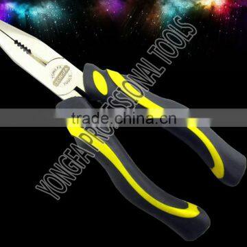 YF-2301 Nikel Plated High Quality Cutting Plier With TPR Handle photo-3