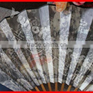 Chinese Bamboo Folding Fan Hand Held photo-2