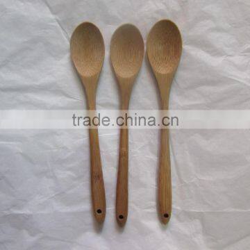 The elliptical shape small bamboo spoon with 20CM