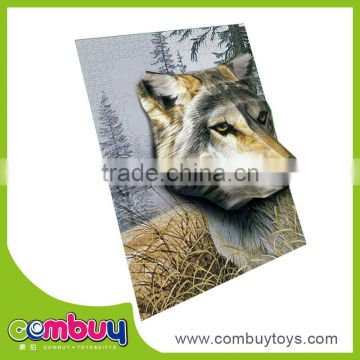 High quality cartoon wolf toys 3d jigsaw puzzles for adults