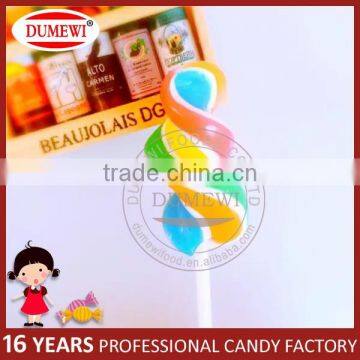 Christmas Decoration Candy Rainbow Swirl Hard Lollipop Candy