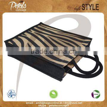 PP Laminated Jute Three Bottle Wine Bag With Padded Rope Handle photo-3