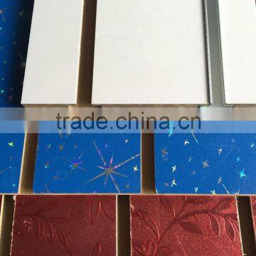 Slotted Decorative Wall Panel / Melamine Slot Mdf Board / PVC Grooved Mdf for Shop photo-1
