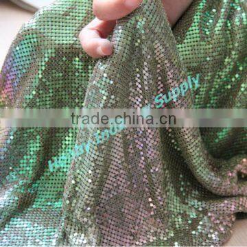 Garment Use Iridescent 3mm Sequin Metal Mesh Trim