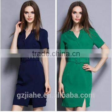 2016 nowest o neck formal business party evening women work wear office dresses for women wear office