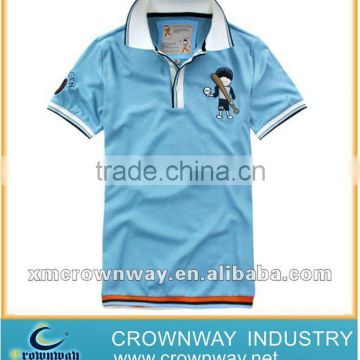 Mens embroidered sports polo shirt/ baseball boy polo shirt