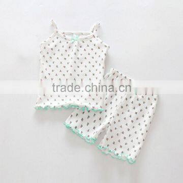 OEM ODM Good Quality Baby Clothing Sets Wave Bottom Vest With Shorts Twinset photo-3