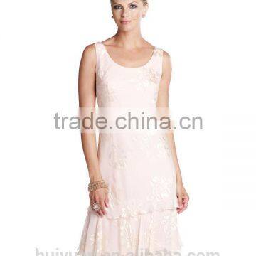 Hot Sell Layered Knee Length Long Sleeve Wholesale Dress photo-3