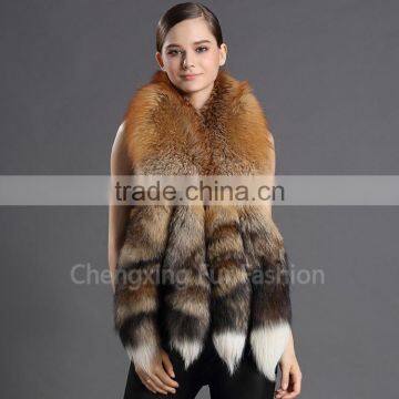 CX-B-134A 100% Real Fox Fur Clothing Accessories Bridal Shawl photo-3