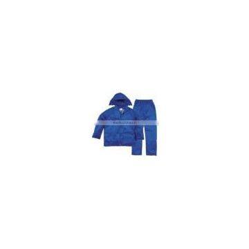 factory CE EN340 EN343 safety PVC rain suit, Rain jacket and trousers