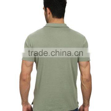 Custom High Quality Mens High Quality Stiff Collar Grey Cotton Polo Shirts photo-3